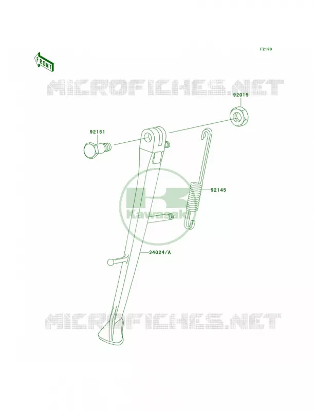 Stands Kawasaki MOTOS 1200 2005 ZRX1200R  ZR1200-A5