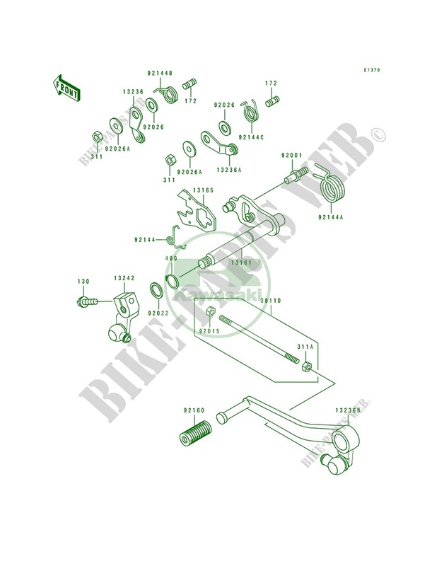 Gear Change Mechanism for Kawasaki GPZ 1100 ABS 1996