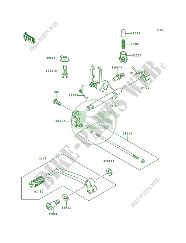 Gear Change Mechanism for Kawasaki Zephyr 1991